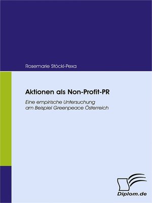 cover image of Aktionen als Non-Profit-PR